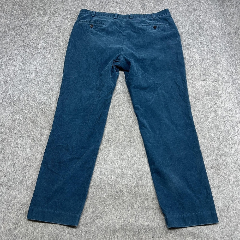 Brooks Brothers Pants Mens 40x32 Blue Clark Fit Chino Corduroy Classic Career